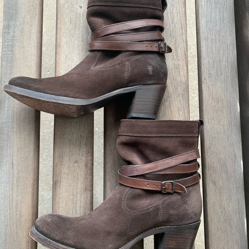 Frye Jane Strappy Short Boot - Picture 2 of 5